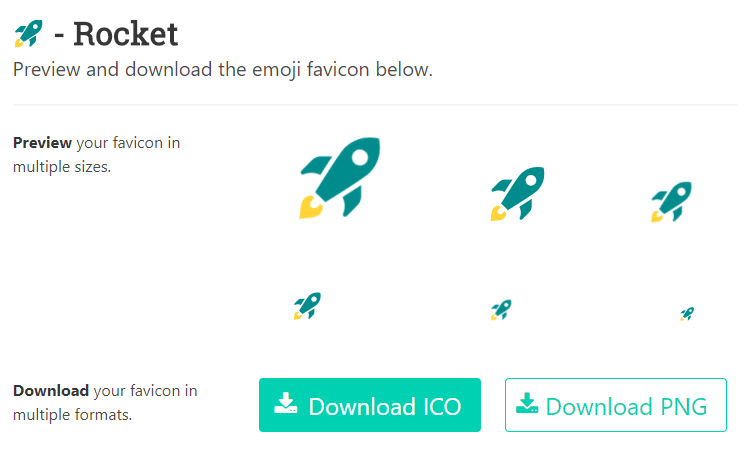 Windows 상에서 favicon.io에 접속했을 때