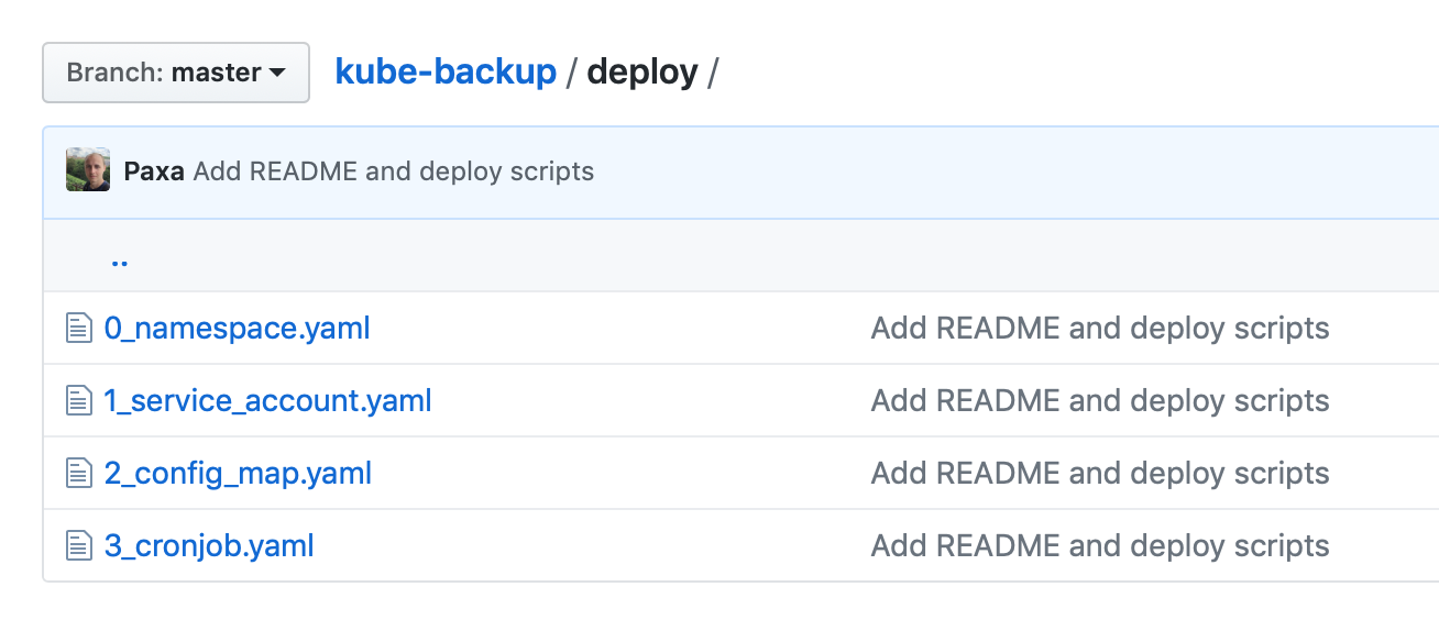 배포용 YAML 파일